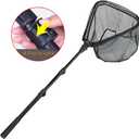 RESTCLOUD Fishing Landing Net with Telescoping Pole Handle, Fishing net Freshwater for Kids Men Women, Extend to 40-63 Inches, 82" Full Extended