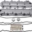 Polish GM LS Cast Aluminum Valve Covers with Coil Mounts Compatible with GM LT GEN V 5.3 6.2 LT1 LT4 L83