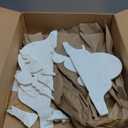 Cinnvoice 12 Pcs 3D White Honeycomb Paper Lantern White Hanging Ornament for Indoor Outdoor Home Decoration New Years Party Holiday Winter Wedding Wonderland Decor