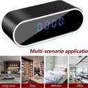 WiFi Security Camera, Spy Camera Clock, Hidden Camera Nanny Cam, APP Control, Remote Viewing, Night Vision, Motion Detection for Indoor Surveillance