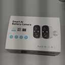 Techage Security Cameras Wireless Outdoor, 2K Battery Powered Cameras for Home Security with AI Motion Detection, 2.4G WiFi, Color Night Vision, 2-Way Talk, IP66 Waterproof, Cloud/SD Storage 2 Pack