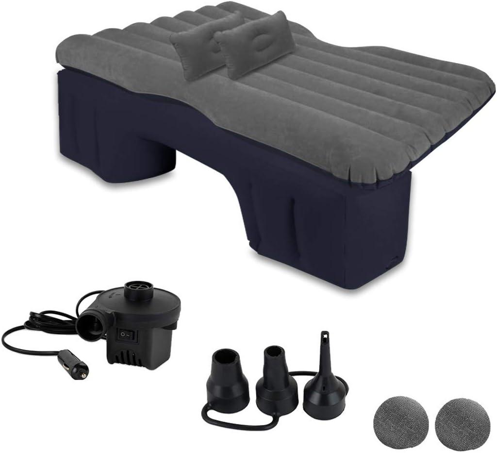 Zento Deals Truck and Car Air Mattress Backseat Bed - Premium Quality Portable Car Inflatable Mattress with 2 Pillows Universal fit (1 Pack)