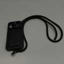 for iPhone 17 Pro Max Case Wallet with Strap, Crossbody Cell Phone Lanyard for Women Men, Card Holder, Slide Camera Cover, Military Grade Drop Proof, Heavy Duty Case for iPhone 17 Pro Max, Black