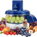 Automatic Grape Peeler Machine – Powerful Electric Garlic & Cherry Tomato Peeler, Cordless Vegetable Skin Remover for Small Fruits, Fast, Easy & Effortless Peeling for Home Kitchen