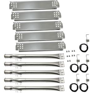 Direct Store Kit DG280 Replacement for Home Depot Nexgrill 720-0830H, 5 Burner 720-0888 720-0888N 720-0888S Gas Grill, Grill Burner, SS Heat Plate, Grill Igniter Kit, Nexgrill Replacement Parts, 5pack