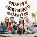 2 x Little Man Basketball Birthday Banner, Basketball Birthday Decorations, Sports Themed Birthday Banner, Basketball Garland, Basketball Birthday Party Decorations for Boy