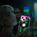 Miqala Compatible with iPhone 13 Case,iPhone 14 Case,Glow in The Dark Three Layer Heavy Duty Shockproof Hard Plastic Bumper+Soft Silicone Protective Case for iPhone 13/14 6.1 inch,All Purple