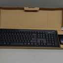 Amazon Basics 2.4GHz Wireless Keyboard and Mouse Combo Set, Quiet and Compact US Layout, Plug and Play, Unifying USB Receiver, Black