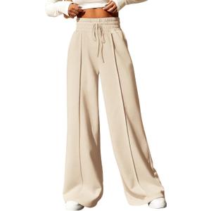 BTFBM Womens Wide Leg Sweatpants Casual Loose Solid Color Pants Comfy Lounge Joggers Baggy Sweatpants Pockets (X-Large)