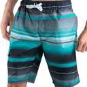 Kanu Surf Mens Barracuda Swim Trunks (Blue, XL)