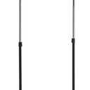 Honey-Can-Do Adjustable Height and Width Rolling Metal Clothes Rack GAR-01124 Chrome, 30 lbs
