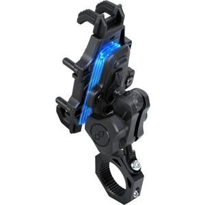 Anti-Theft UTV Phone Mount with Vibration Dampener, Adjustable SXS Phone Holder with Aluminum Bracket Fit for 1.75"-2" Roll Cage, Heavy Duty RZR Cell Phone Holder to 5.4"-7.2" Phones