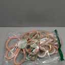 Barydat 6 Pcs Boho Nursery Decor Daisy Flower Woven Macrame Wall Hanging 3 Size Daisy Flower Wall Decor Bohemian Nursery Decorations for Home Dorm Art(Pink, Brown, White) (6.69/7.87/9.84 Inch)