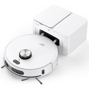 SHELIKI Robot Vacuum and Mop, 3-in-1 Robotic Vacuums Cleaner Moping with 70-Day Self-Emptying Base, LiDAR Navigation Smart Mapping & Strong for Pet Hair, Hard Floor, Carpet