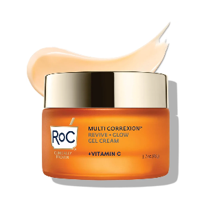 RoC Multi Correxion Revive + Glow 10% Vitamin C Moisturizer for Face, Anti-Aging Gel Cream, Instant Glow, Hypo-Allegenic, Oil-Free, 1.7 Ounces 