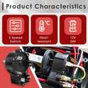Electric Trolling Motor Switch 12V 24V - Propeller Motor Control with 5 Speed Switch, Premium Motor Switch Accessory for Fishing Outboard
