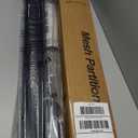 Reinforced 155" Extra Wide Baby Gate Retractable Dog Gate with Support Rods – Prevent Crawling Under, 13ft Retractable Baby Gates Long Gates for Kids or Pets, Mesh Baby Gate Retractable Pet Gate/ Black