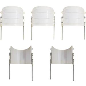 2 Sprinkler Guard Shields - White Sprinkler Splash Shield Overspray Protectors for Lawns, Parks, Garden