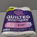 Quilted Northern Ultra Plush Toilet Paper, 6 Mega Rolls = 24 Regular Rolls, 3X Thicker*, 3 Ply Soft Toilet Tissue