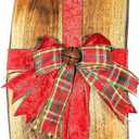 Acacia Charcuterie Board with Natural Live Edge & Round Handle - Wood Cheese Board - Decorative Wooden Serving & Cutting Board - Housewarming, Mothers Day, New Home & Wedding Gifts (18” x 8”), 17.9"L x 8.3"W