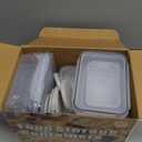 40 PCS Food Storage Containers with Lids Airtight (20 Containers & 20 Lids), Plastic Storage Meal Prep Container-Stackable 100% Leakproof & Microwave Organization and Storage Sets, Lunch Containers