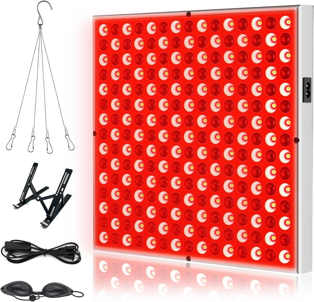 Infrared Light Therapy Panel 45W 225 LEDs Light Therapy Device, 660nm Red Light and Near Infrared 850nm Suitable for Full Body