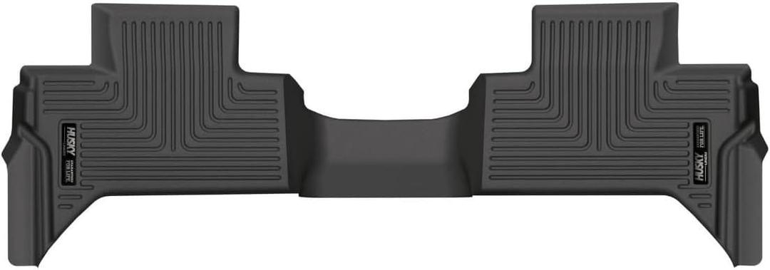 Husky Liners Weatherbeater Floor Mats | Fits 2022-2026 Toyota Tundra, Double CAB ONLY | 2nd Row, 1-pc Black - 19541