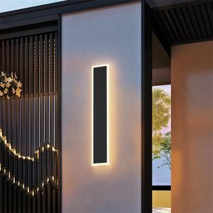 31.5In Modern Outdoor Wall Light,5.9" Wide Exterior Wall Sconce IP65 Waterproof 3000K Warm Light for Porch Garage Courtyard