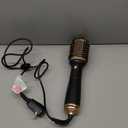 Hair Dryer Brush Blow Dryer Brush in One, 4 in 1 Hair Dryer and Styler Volumizer with Oval Barrel, Professional Salon Hot Air Brush for All Hair Types, Gold