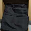 10-Pack Black Tablecloths for Rectangle Tables, 60 x 102 Inches, Stain-Resistant Polyester Fabric for 6 Foot Tables - Washable Table Covers for Weddings, Banquets, Birthday Parties, Events