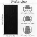 Table Runner Cheesecloth Mothers Day 10FT Boho Rustic Farmhouse Gauze for Spring Decor Cheese Cloth for Wedding Baby Shower Bridal Birthday Party Home Decorations (Black, 5 Pack)