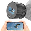 64GB Telescope Camera Digital Eyepiece: 2K Video Recording, WiFi Telescope Microscope Accessory, 25-50mm Eyepiece Adapter, Screen Support, App Control, Perfect for Astrophotography, Birds Watching