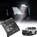 Touch Dome Light Compatible with Ford Bronco 2021-2024 4 Door | Plug-Play LED Ceiling Light Roof Light | Super Bright Reading Light for Bronco | Easy Install (Not Fit 2 Door/Sport)