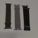 Nylon Sport Bands Compatible with Apple Watch Band 38mm 40mm 41mm 42mm 44mm 45mm 46mm 49mm Women Men, Breathable Braided Woven Fabric Solo Loop Strap for iWatch SE Ultra Series 11 10 9 8 7 6 5 4 3 2 1 (1-Black/Army Green/Dark Gray)