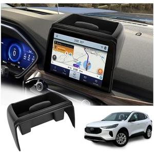 Carwiner Center Console Dash Storage Tray for 2020-2024 2025 Ford Escape Accessories Console Dashboard Organizer with Cellphone Holder Storage Box Insert Accessories