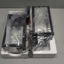 Outdoor Wall Light Fixtures, Exterior Waterproof Wall Lanterns, Porch Sconces Lighting with E26 Sockets & Glass Shades, Modern Matte Black Outside Lights for Patio Front Door Entryway Garage, 2-Pack