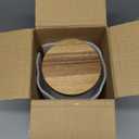 kitchentoolz Extra Large Mason Jar - 1 Gallon Glass Wide Mouth Jar with Airtight Wooden Lid, Food Storage Container with Measurement Markings For Kitchen Pantry, Pickling, Cookies, Flour & Sugar