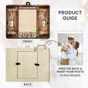 Personalized Wedding Gifts for Couples 2026 - Bridal Shower Gifts for Bride, Customized Wood Wedding Ornaments with Photos, Mr and Mrs Engagement Gift, Personalized Picture Frame