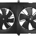 620-225 AC Condenser Cooling Radiator Fan Assembly Fits for 2003 2004 2005 2006 2007 Accord L4 2.4L Gas 620225 630840