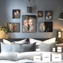 Bluesun Picture Frames 8x10 Black for Wall Hanging or Tabletop - 8 by10 Glass Frame Great for Vertical and Horizontal, Birthday Gifts for Men Boyfriend Dad Boss Loved Ones (8x10, Black)