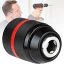 Watris Veiyi Keyless Hand Drill Chuck, 1/2-20UNF 2-13MM Self-Tighten Drill Chuck Adapter, Quick Replacement Drill Press Chuck for Many Kinds of Drill Bit