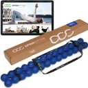 SPINEFITTER by SISSEL Blue | Massage Device for Back & Balance | Back Trainer Relieves Tension & Blockages | Ideal for Pilates and Yoga | for Relaxation of The Spine | for Home & Professional Use