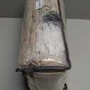 Pinch Pleat Linen Curtains 108 Inches Long 70 Inch Wide for Patio Sliding Door Light Filtering Semi Sheer Pleated Drapes Back Tab Burlywood Taupe Extra Wide 70 x 108 Curtain for Living Dining Room