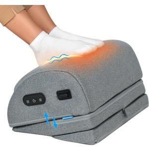 Comfier Foot Rest Under Desk at Work with Heat,Vibration,Foot Heater Foot Warmer,3 Height Under Desk Foot Rest for Office Chair,Gaming Chair Footstool, Ergonomic Heated Footrest,Computer Desk Use