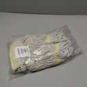 SPARTA Flo-Pac Acrylic Mop Head, Loop-Ended, Narrow Band with 1" Yellow Band for Organized Cleaning, Small, Natural