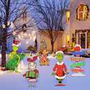 Christmas Outdoor Decorations, 5 Pcs Christmas Yard Signs with Stakes, Xmas Holiday Outside Decor for Yard Fence Garden Lawn (5 Pcs)