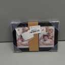 Giftgarden 3.5x5 Double Picture Frame, 3.5 by 5 Photo Hinged Folding Frames for Tabletop Display, Black