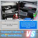 Autorder Center Console Organizer for 2016-2025 2026 Mazda MX-5 RF Miata Interior Accessories Glove Box Insert Tray Partition Panel with Built in Scratch Resistant Non Slip Silicone Pad