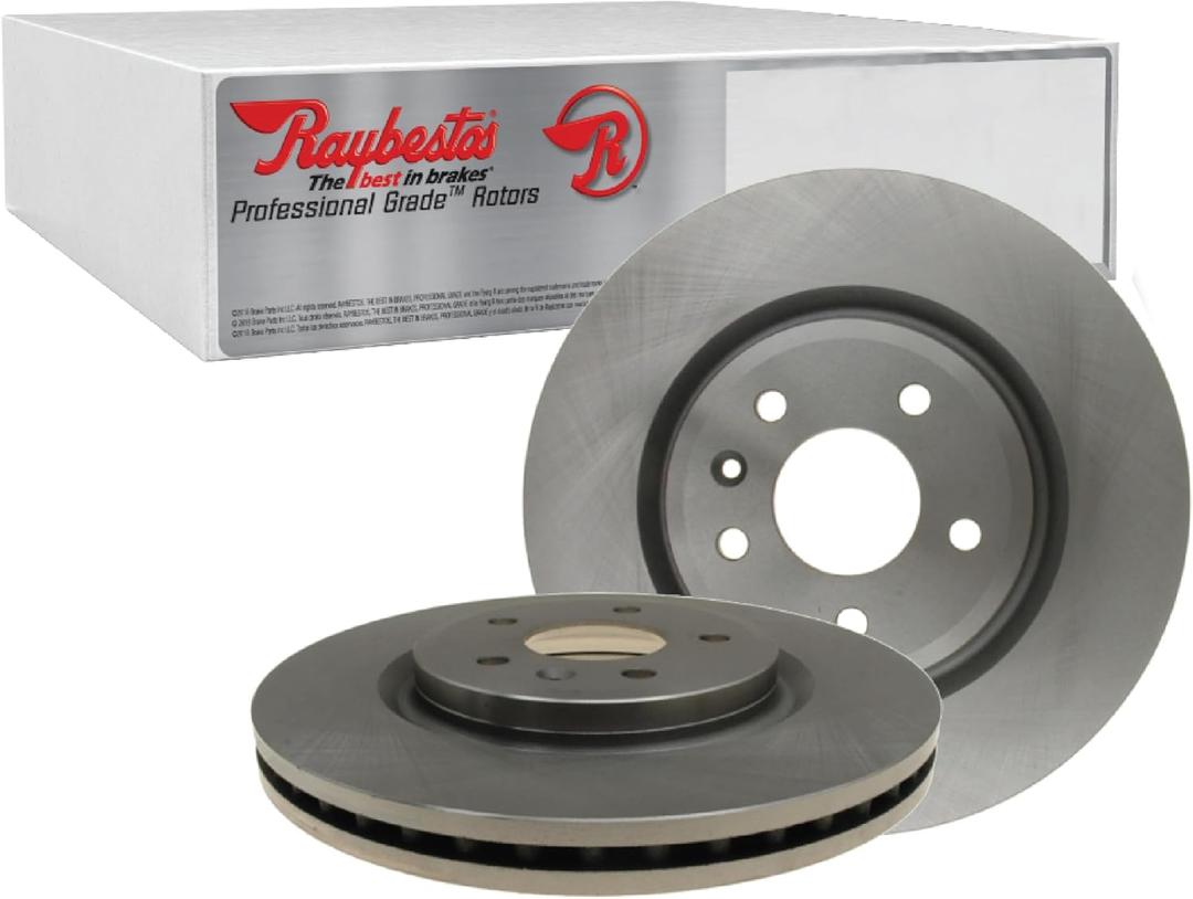 Raybestos R-Line Automotive Replacement Front Disc Brake Rotor for Select 2021-2007 Toyota Tundra, 2022-2008 Toyota Sequoia, 2021-2016 Lexus LX570, 2021-2016 Toyota Land Cruiser (980583R)
