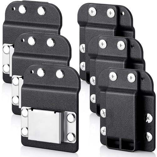 Zonon 2 Pcs Tape Measure Holder Set for Belt Hammer Holders Tactical Tape Measuring Belt Clip Low Profile Drill Holster Match Any Kinds Holster with Clip (2.7 x 3.3 Inches)